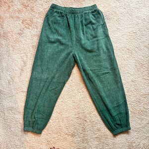 American Eagle Outfitters Fleece Lounge Pants Green Size M